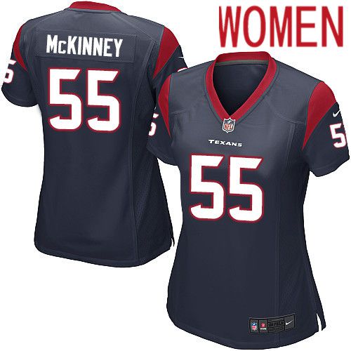 Women Houston Texans #55 Benardrick McKinney Nike Navy Player Game NFL Jersey